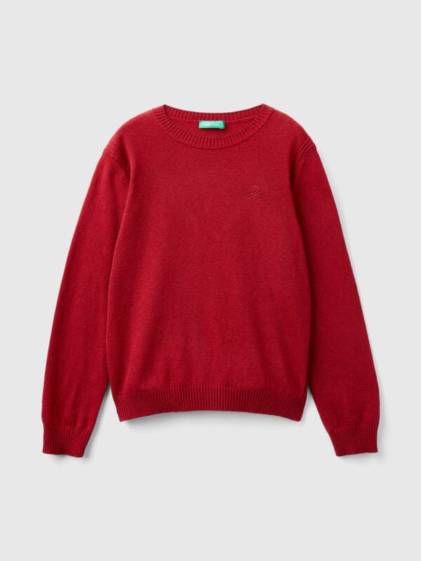 Sweater in cashmere and wool blend Junior Boy