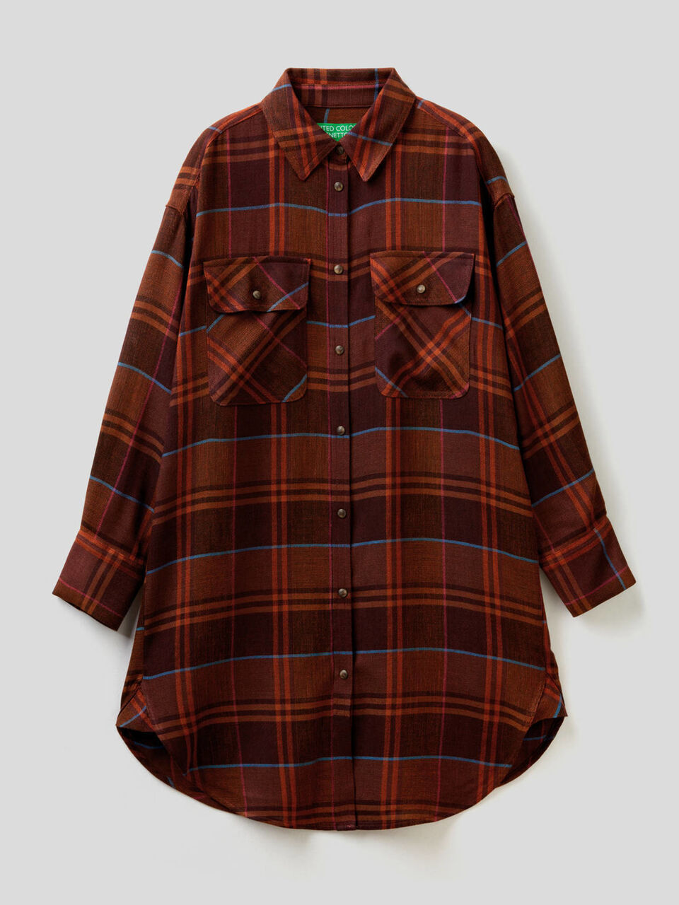 Maxi check shirt image number 1