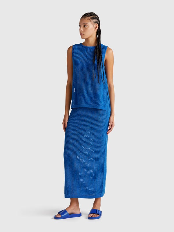Knit tricot skirt Women