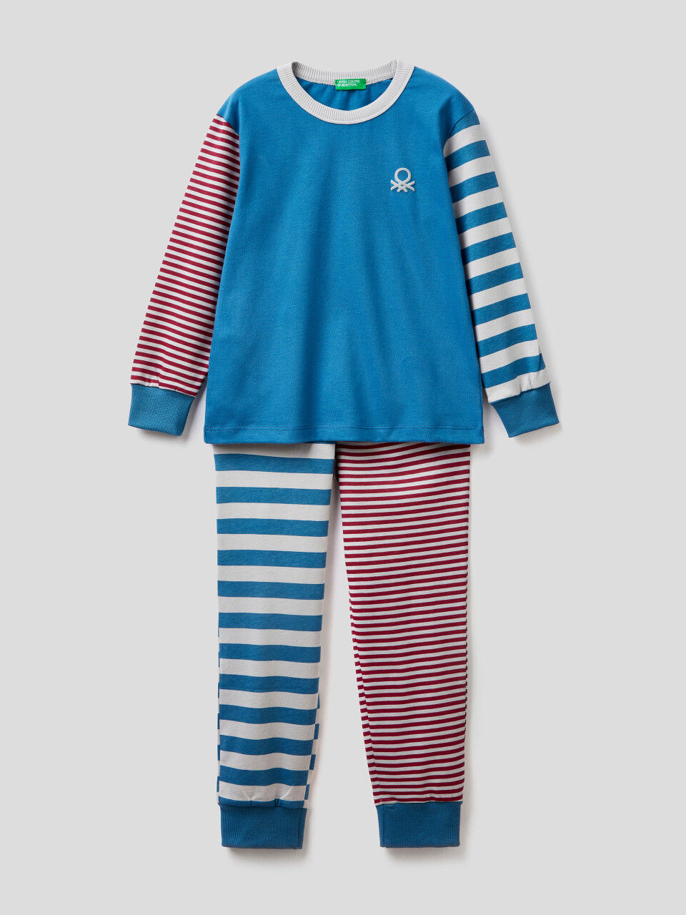 Striped 100% cotton pyjamas