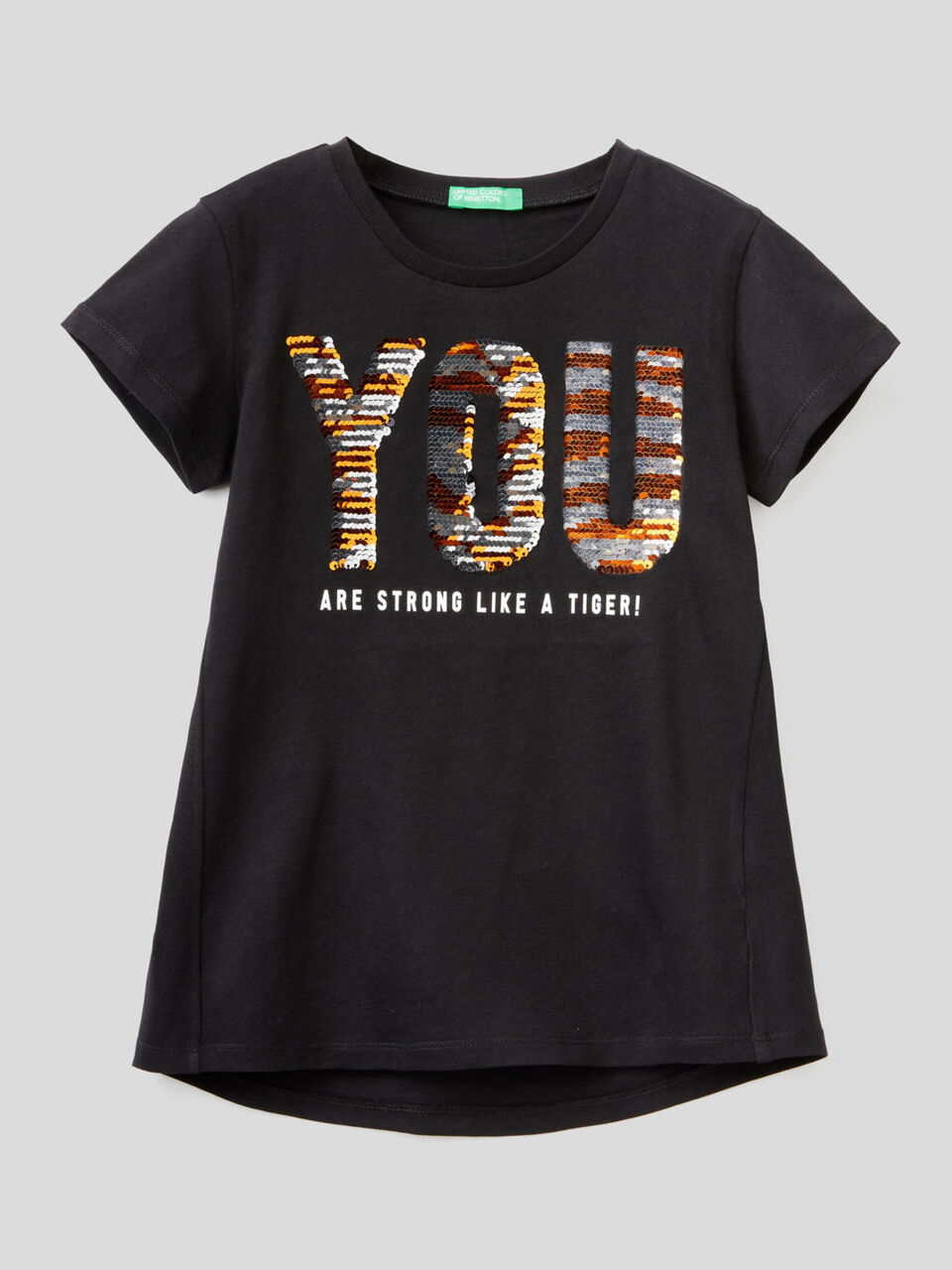 Cotton t-shirt with sequins image number 2