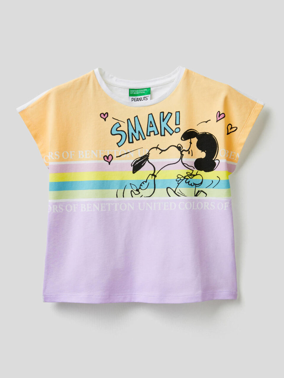 Peanuts print t-shirt in 100% cotton image number 1