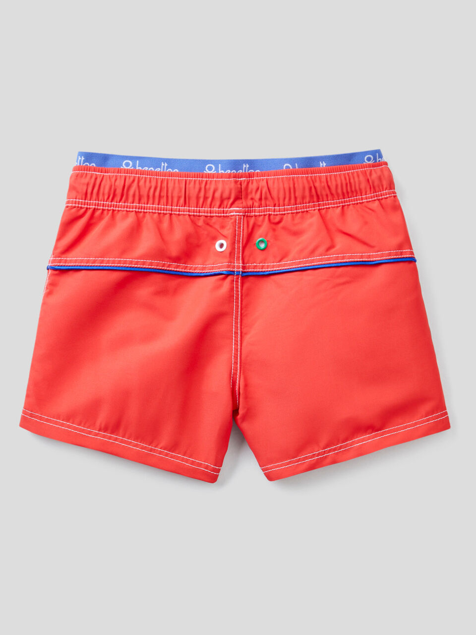 Swim trunks with logoed elastic image number 2