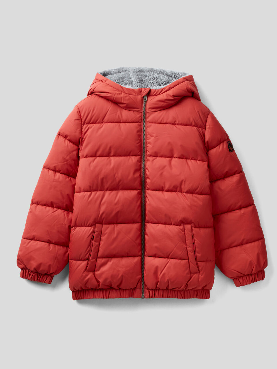 Padded jacket with teddy interior image number 1