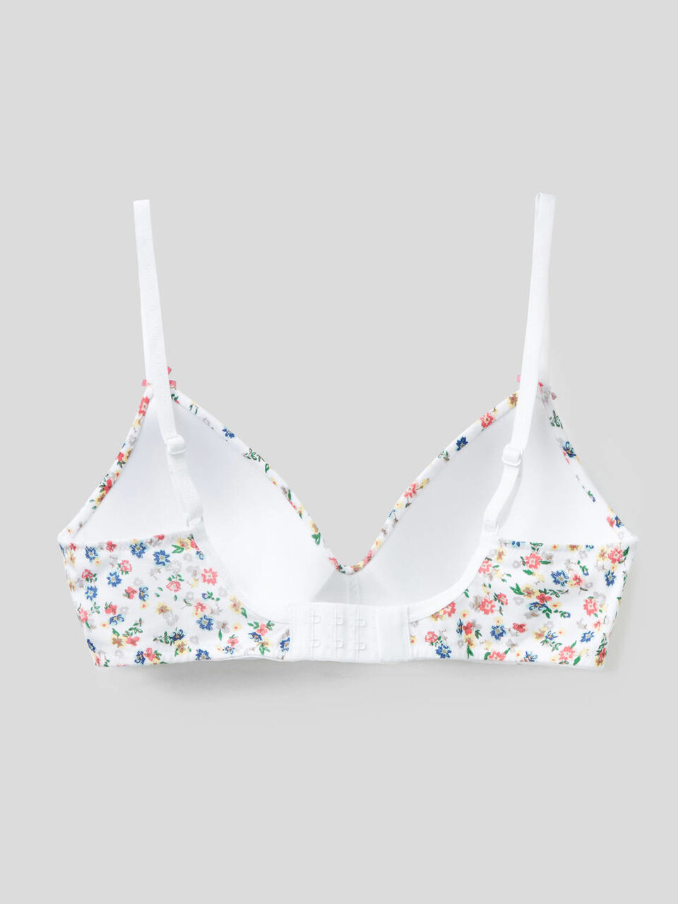 Padded patterned triangle bra image number 2