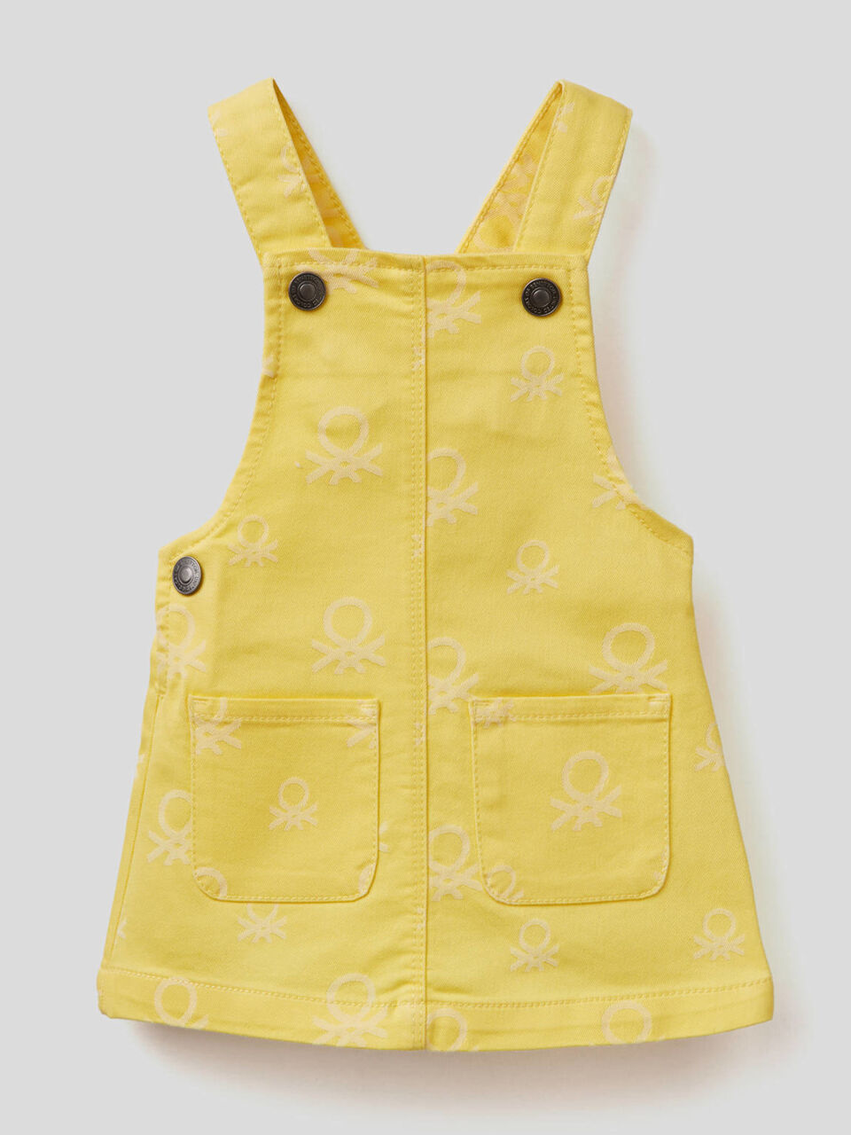 Logo-patterned overall skirt image number 1