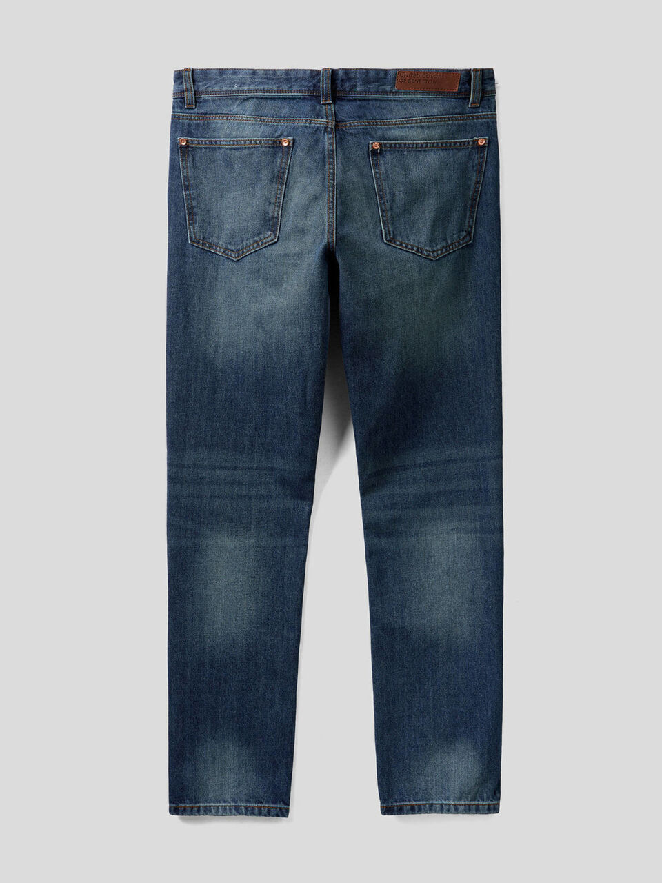 Straight leg 100% cotton jeans image number 2