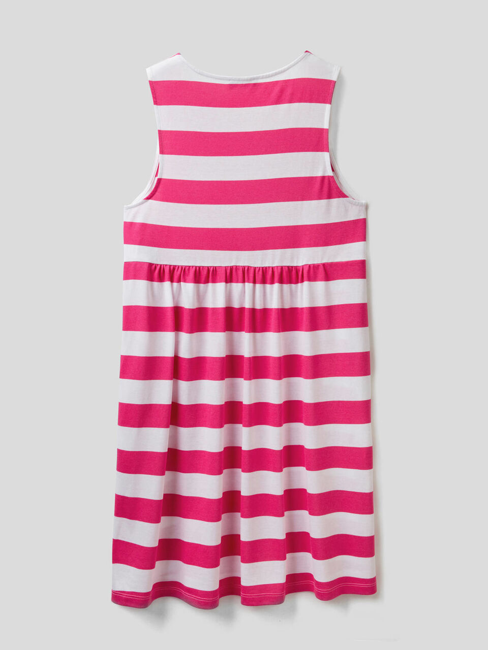 Short sleeveless striped dress image number 2