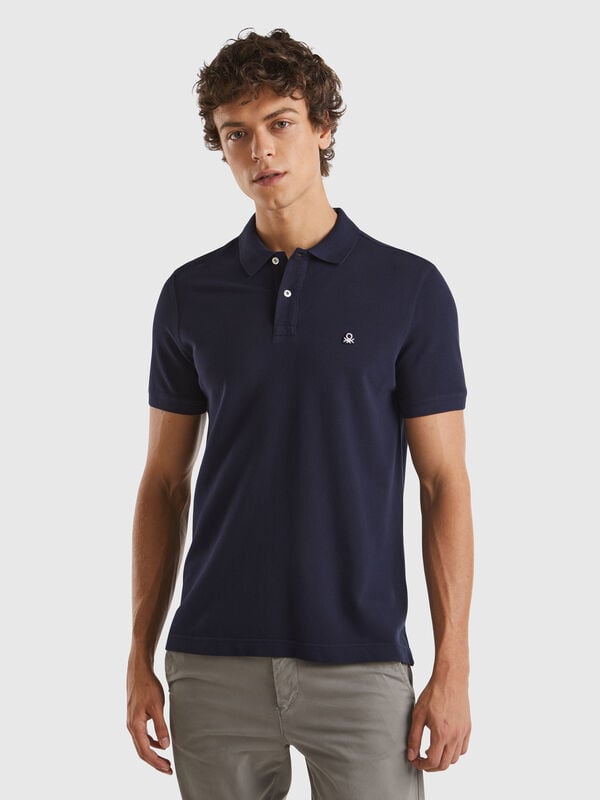 Midnight blue regular fit polo Men
