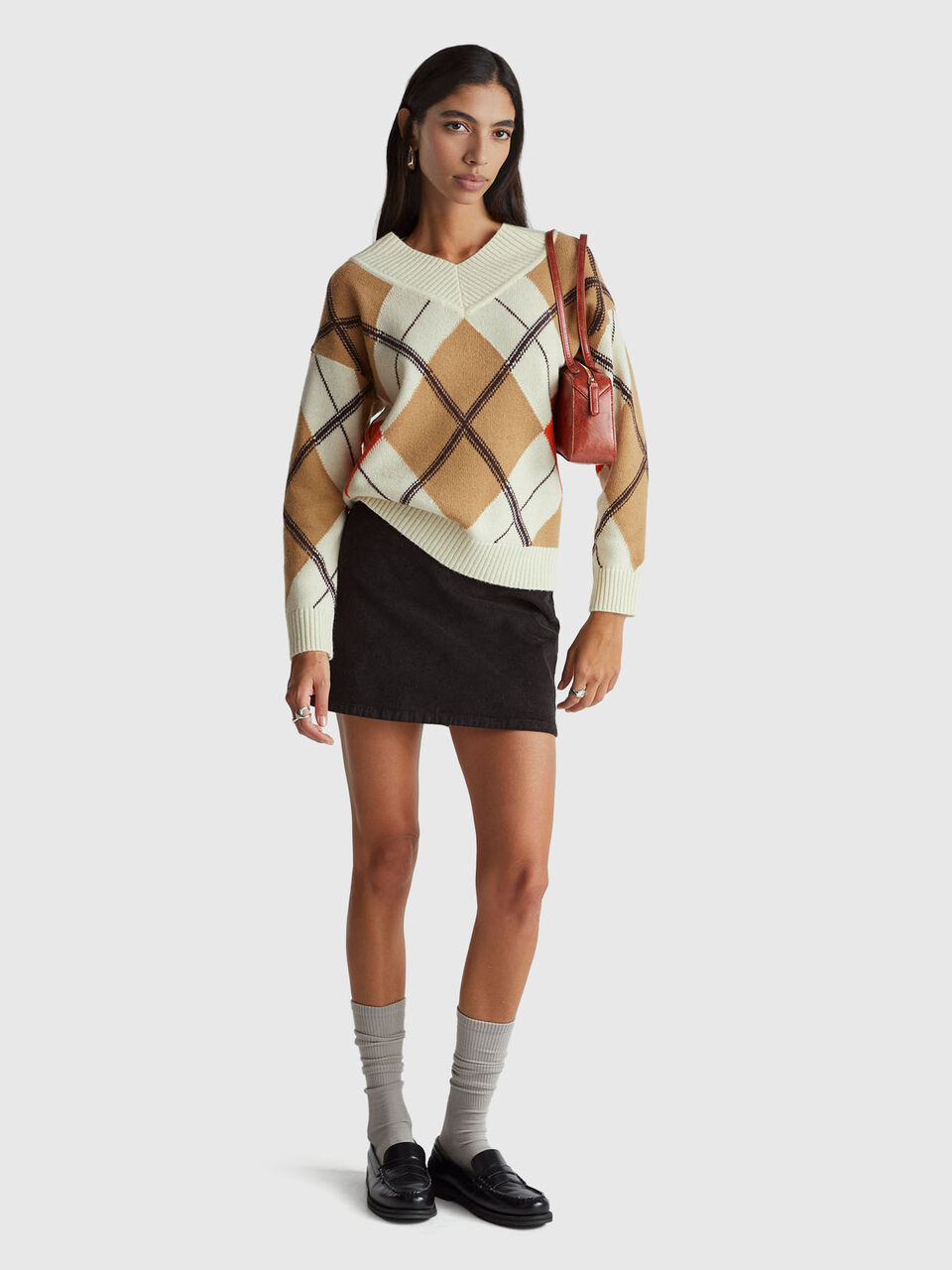 V NECK SWEATER L/S Women image number null