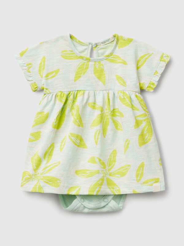 Dress with floral print New Born (0-18 months)