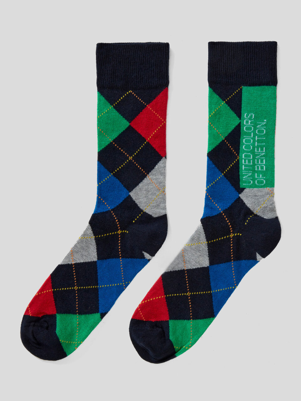 3/4 patterned socks image number 1
