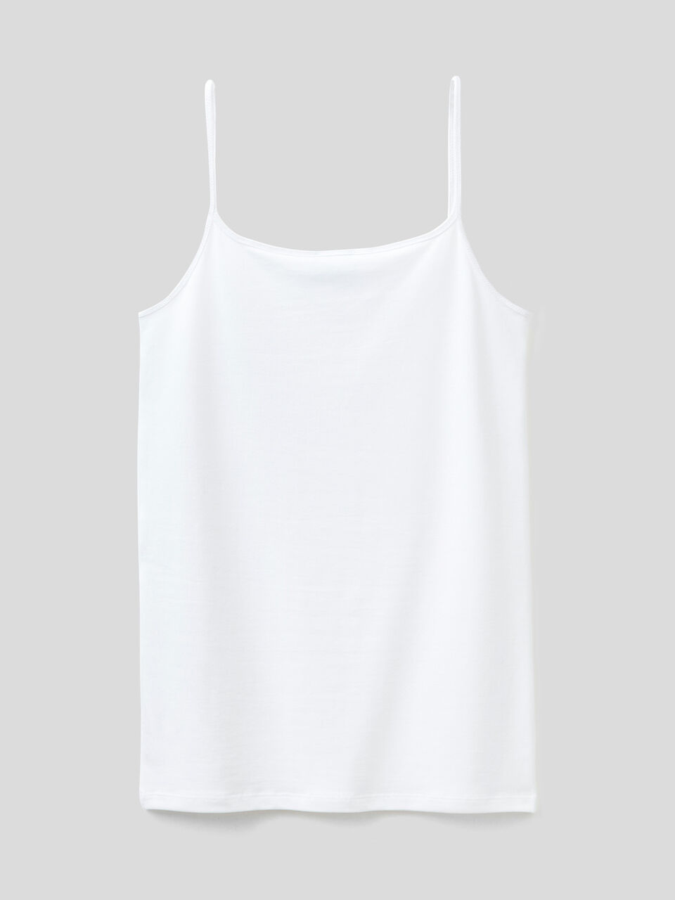 Tank top in organic stretch cotton image number 2