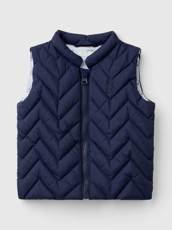 Padded vest in technical fabric New Born (0-18 months)