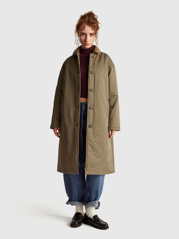 Long jacket with light padding Women