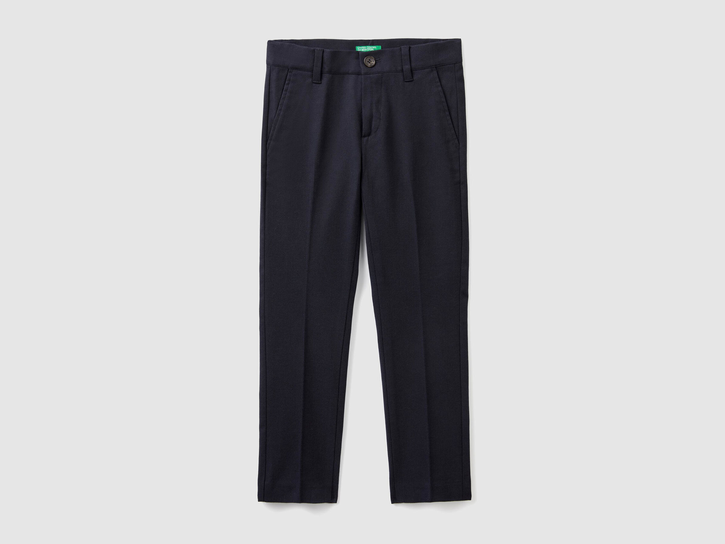 Stretch flannel trousers image number null