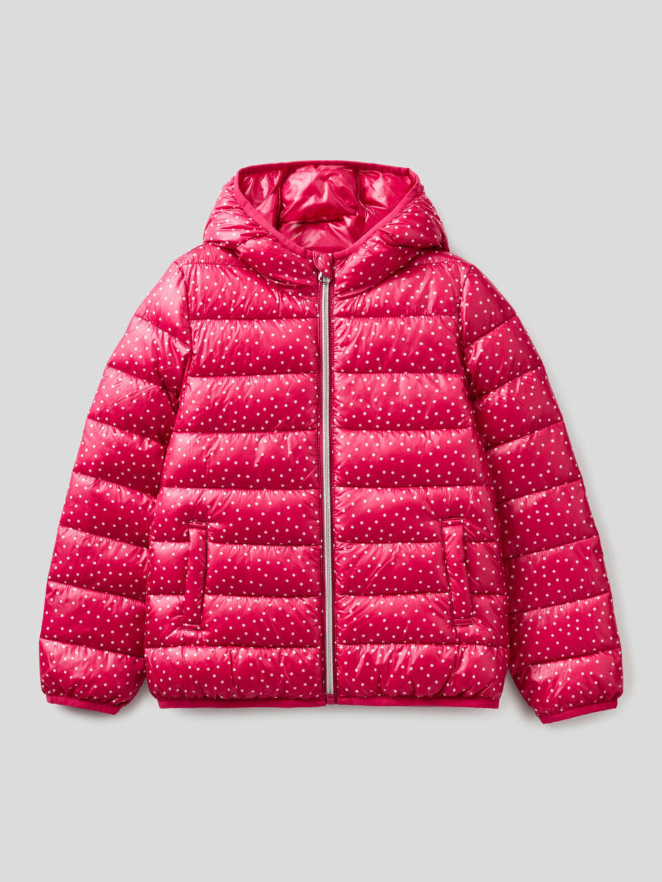 Pattern print padded jacket image number 1