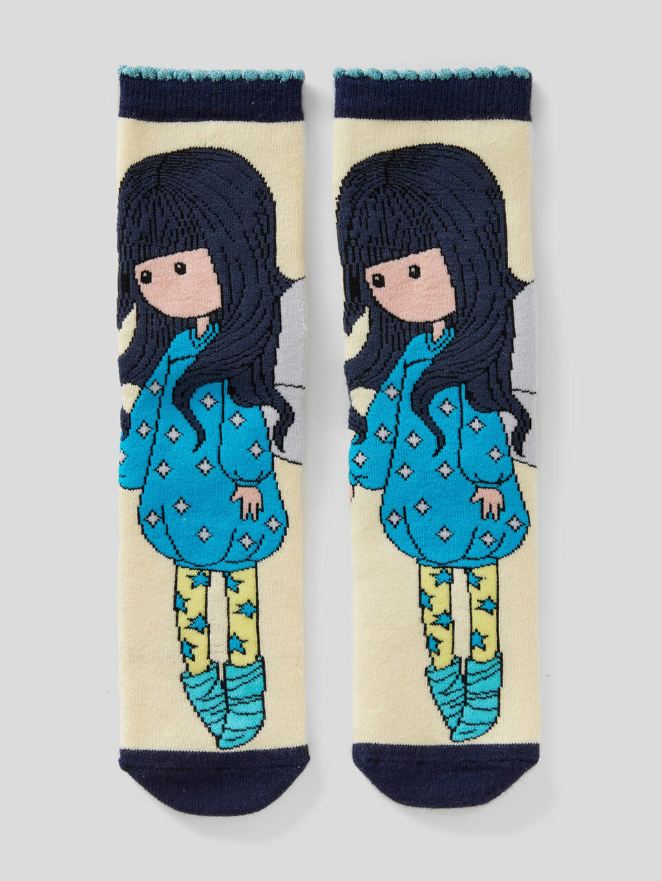 Non-slip socks with Gorjuss graphics image number 1