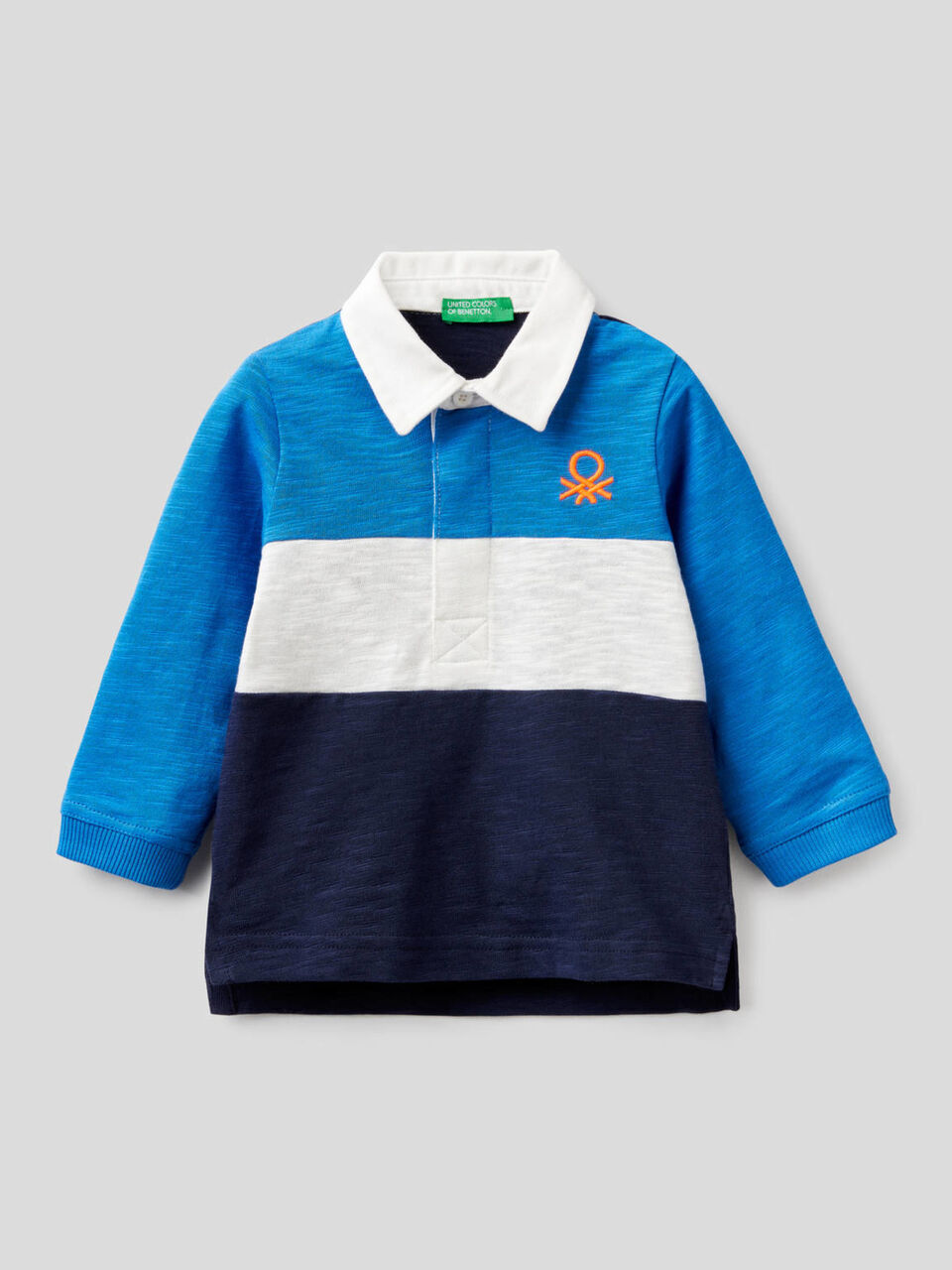 Rugby polo in 100% cotton image number 1