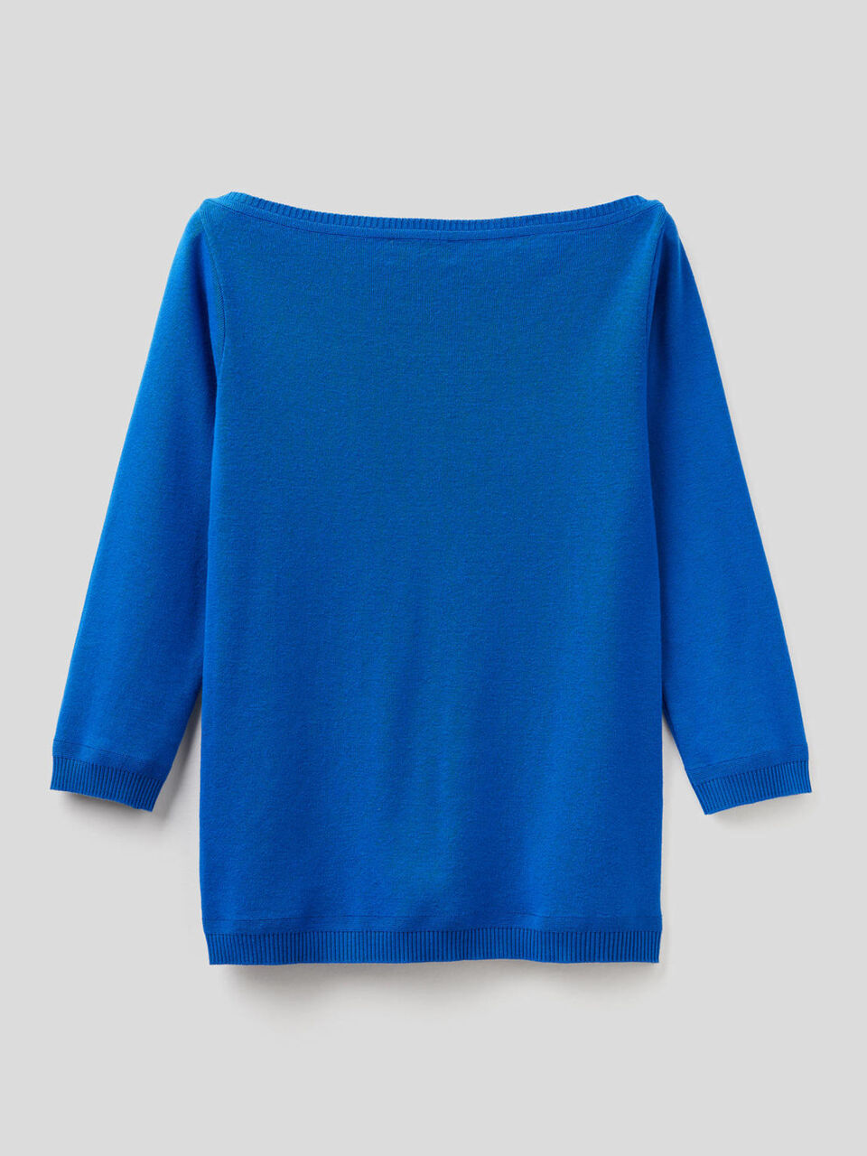 100% cotton boat neck sweater image number 2