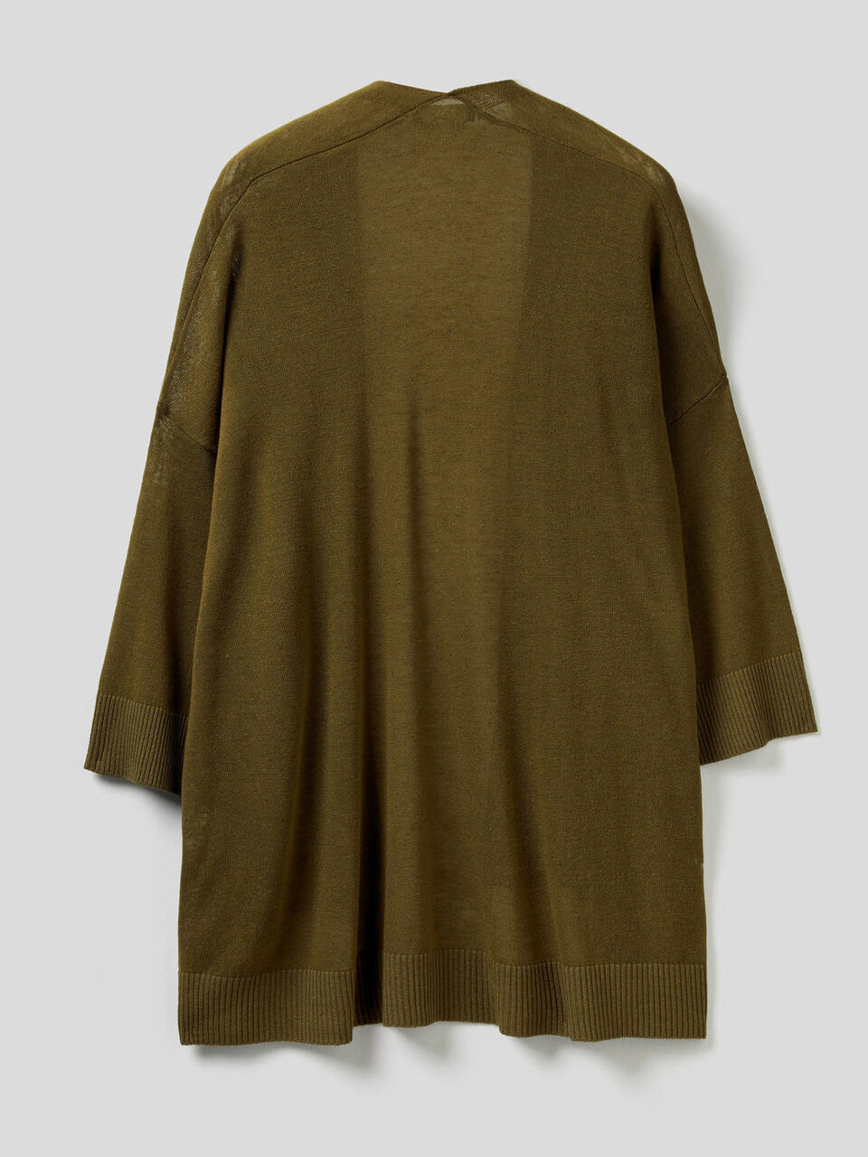 Open cardigan with 3/4 sleeve image number 2