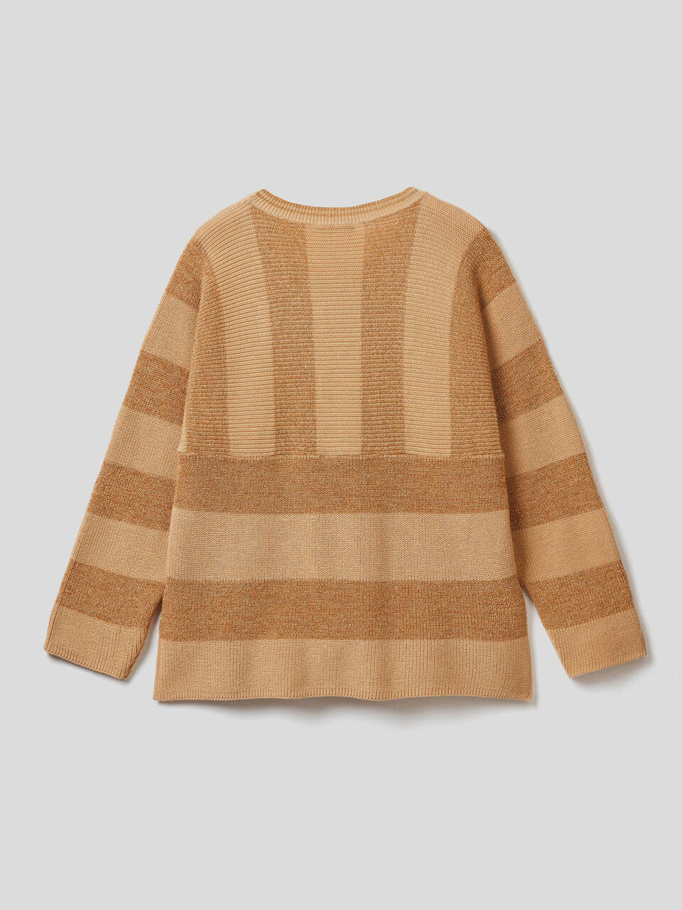 Striped sweater with lurex thread image number 2