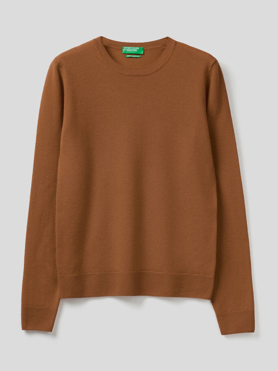 Crew neck sweater in pure virgin wool image number 1