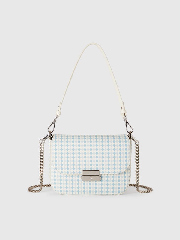 Bag in imitation leather with diamond print Women