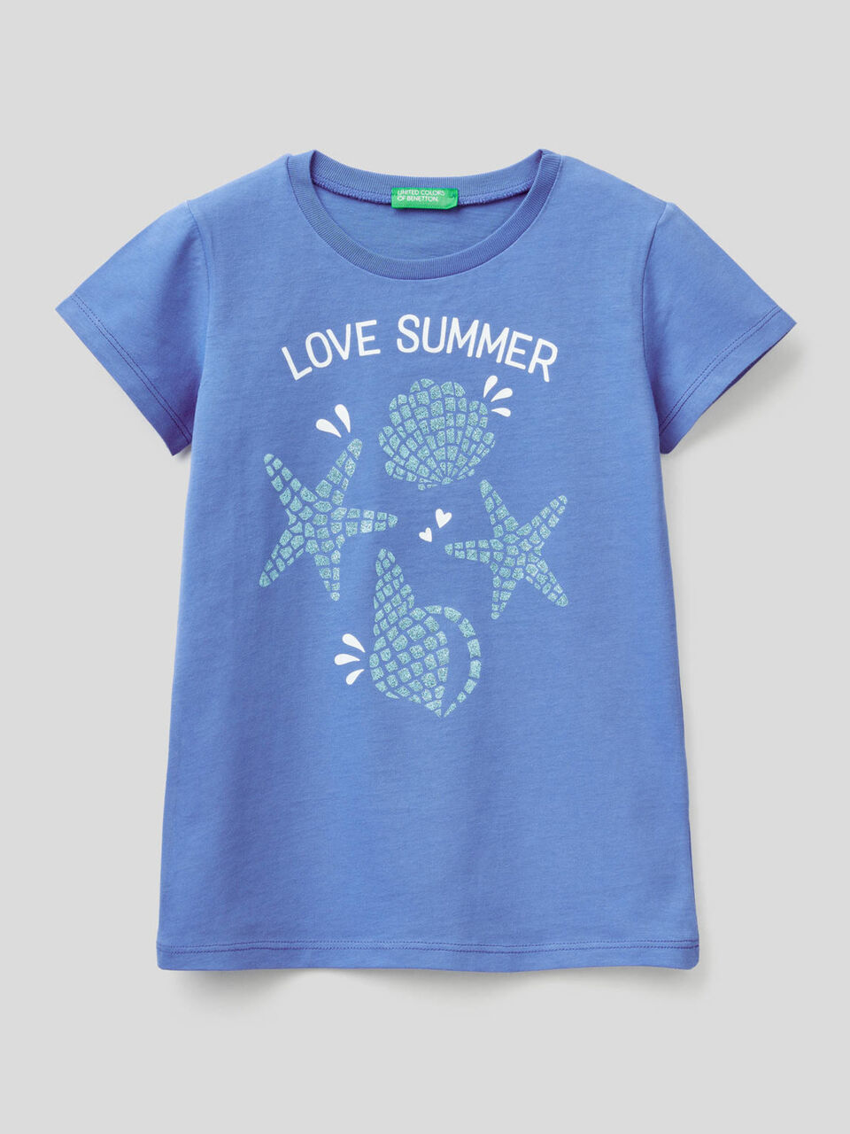 T-shirt with glittery print image number 1