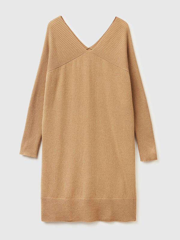 Midi dress in wool blend Women