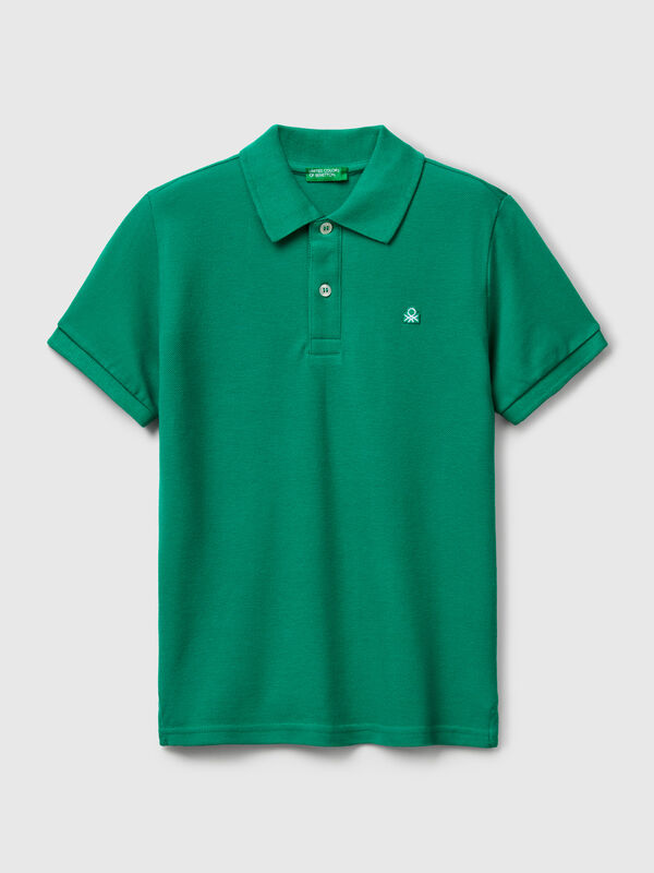 Slim fit polo in pure cotton Junior Boy