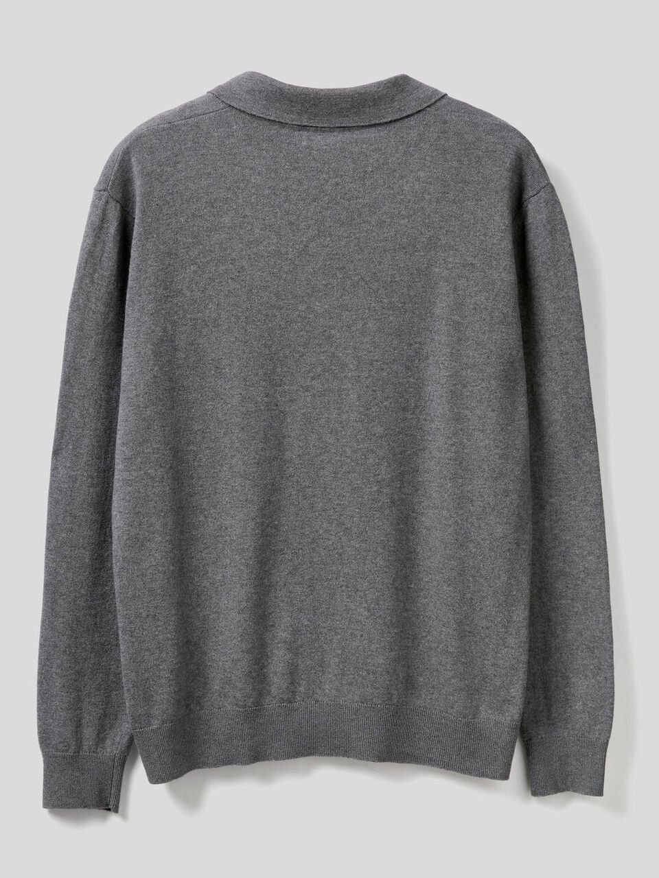 Cashmere and cotton blend polo Men image number 2