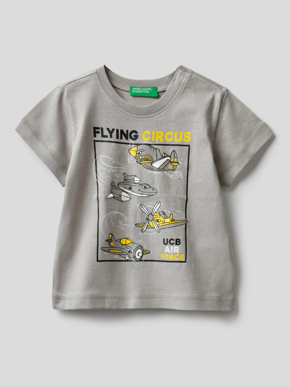 Pure cotton t-shirt with print image number 1