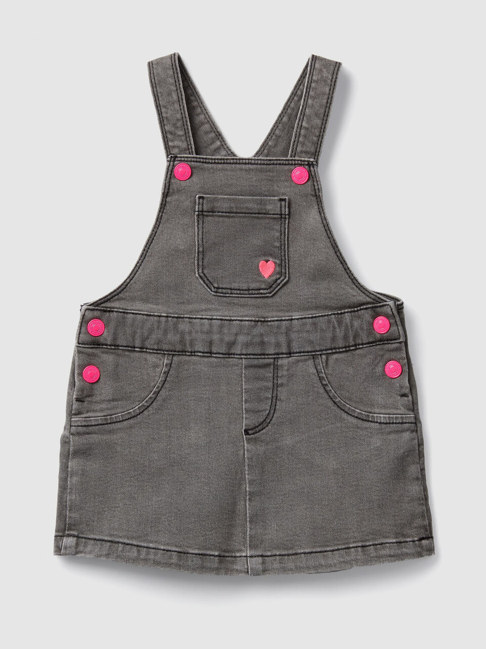 Denim overall skirt image number 1