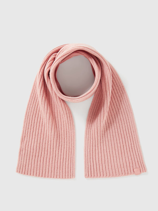 Wool blend knit scarf Junior Boy