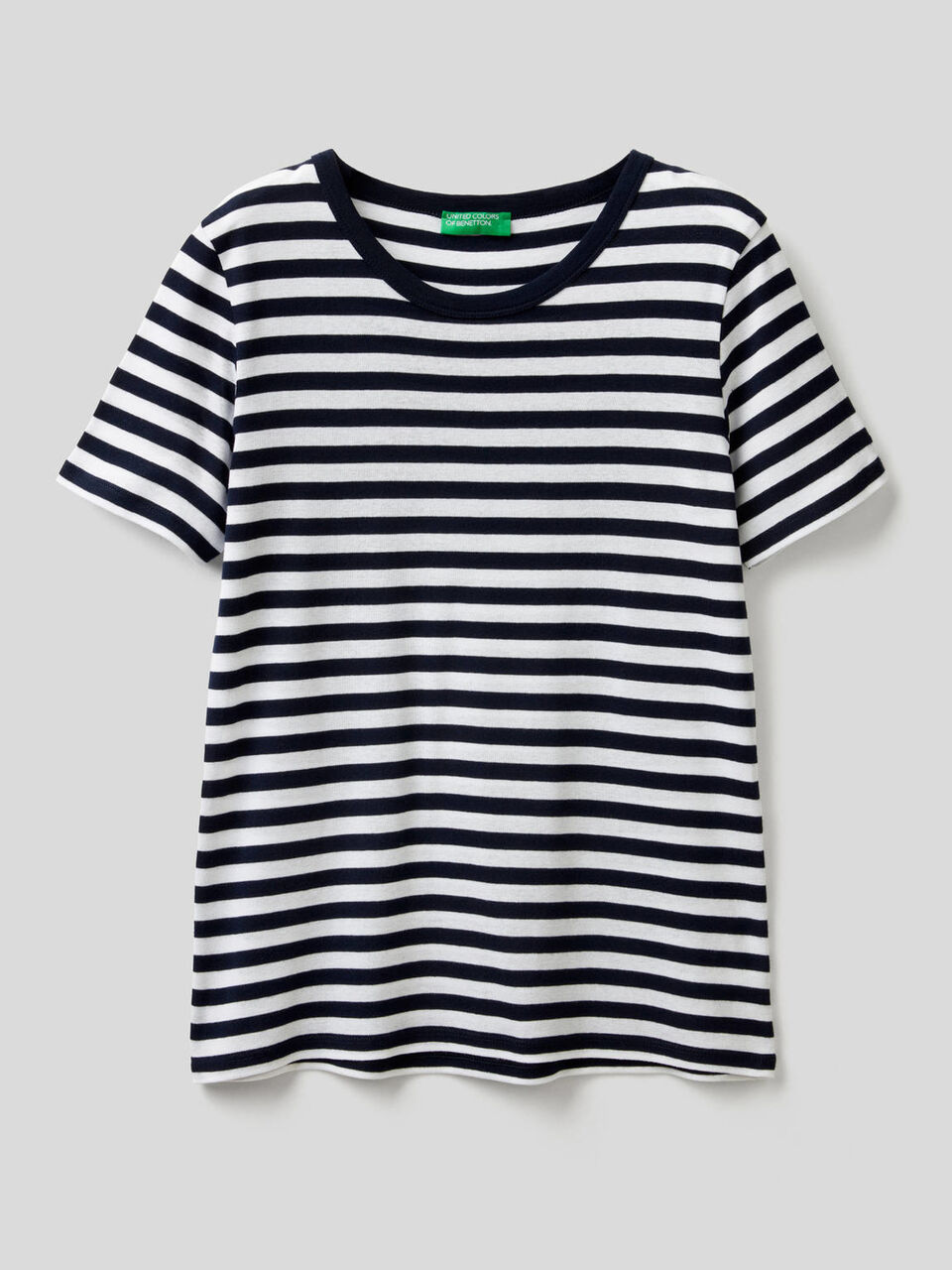 Crew neck striped t-shirt image number 1