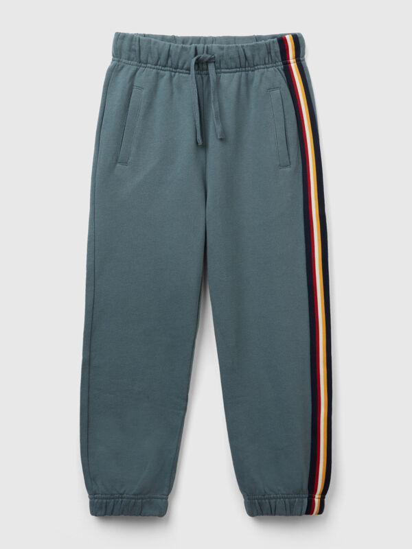 Sweat joggers with ribbed band