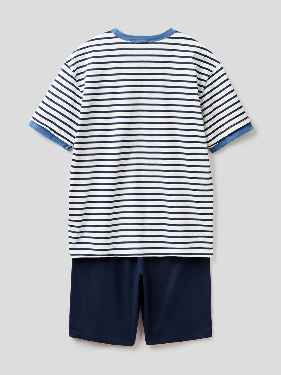 Short pyjamas with striped top image number 2