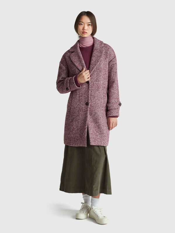 Cotton blend coat Women