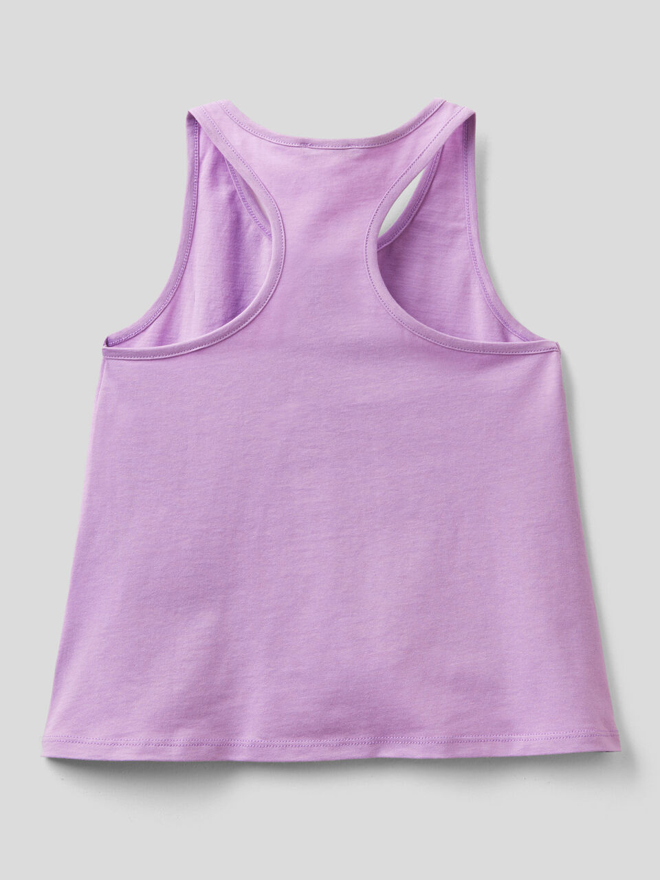 100% cotton tank top with glitter print image number 2