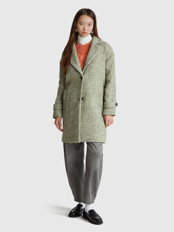 Cotton blend coat Women