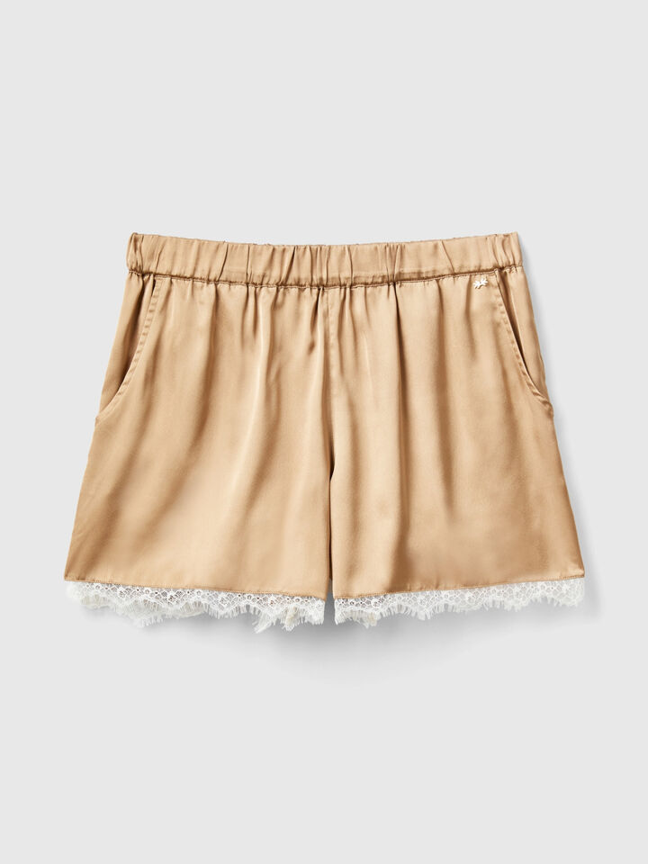 Satin shorts image number 1