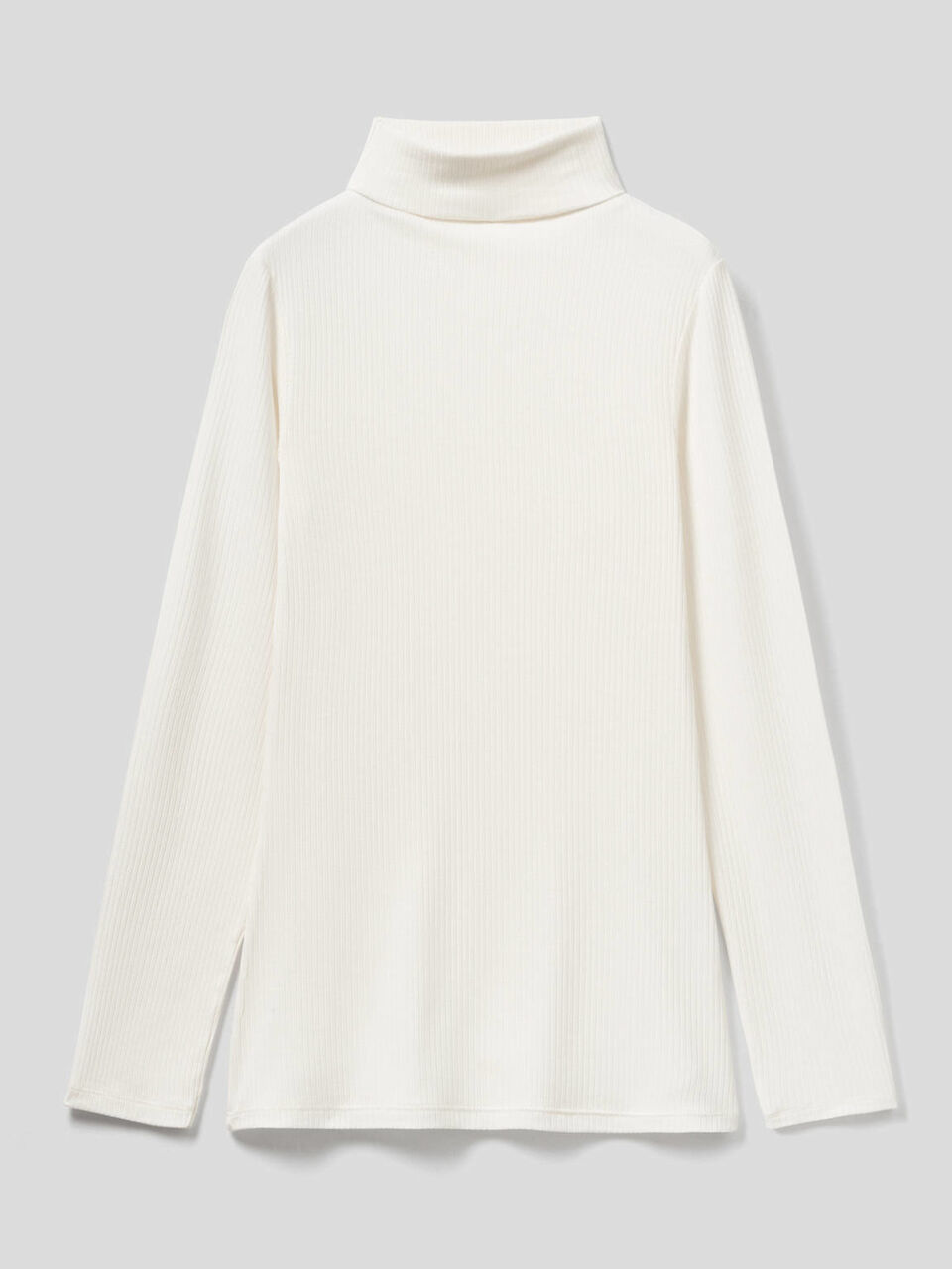 Ribbed turtleneck t-shirt image number 1