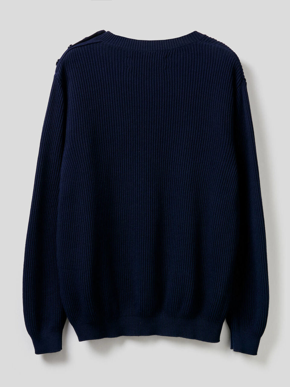 Sweater with buttons on the shoulders Men image number 2