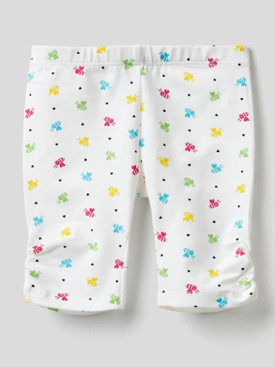 Printed leggings in stretch cotton image number 1