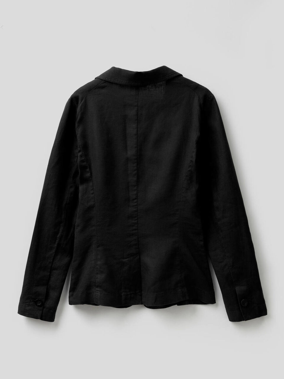 Waisted blazer in 100% linen image number 2