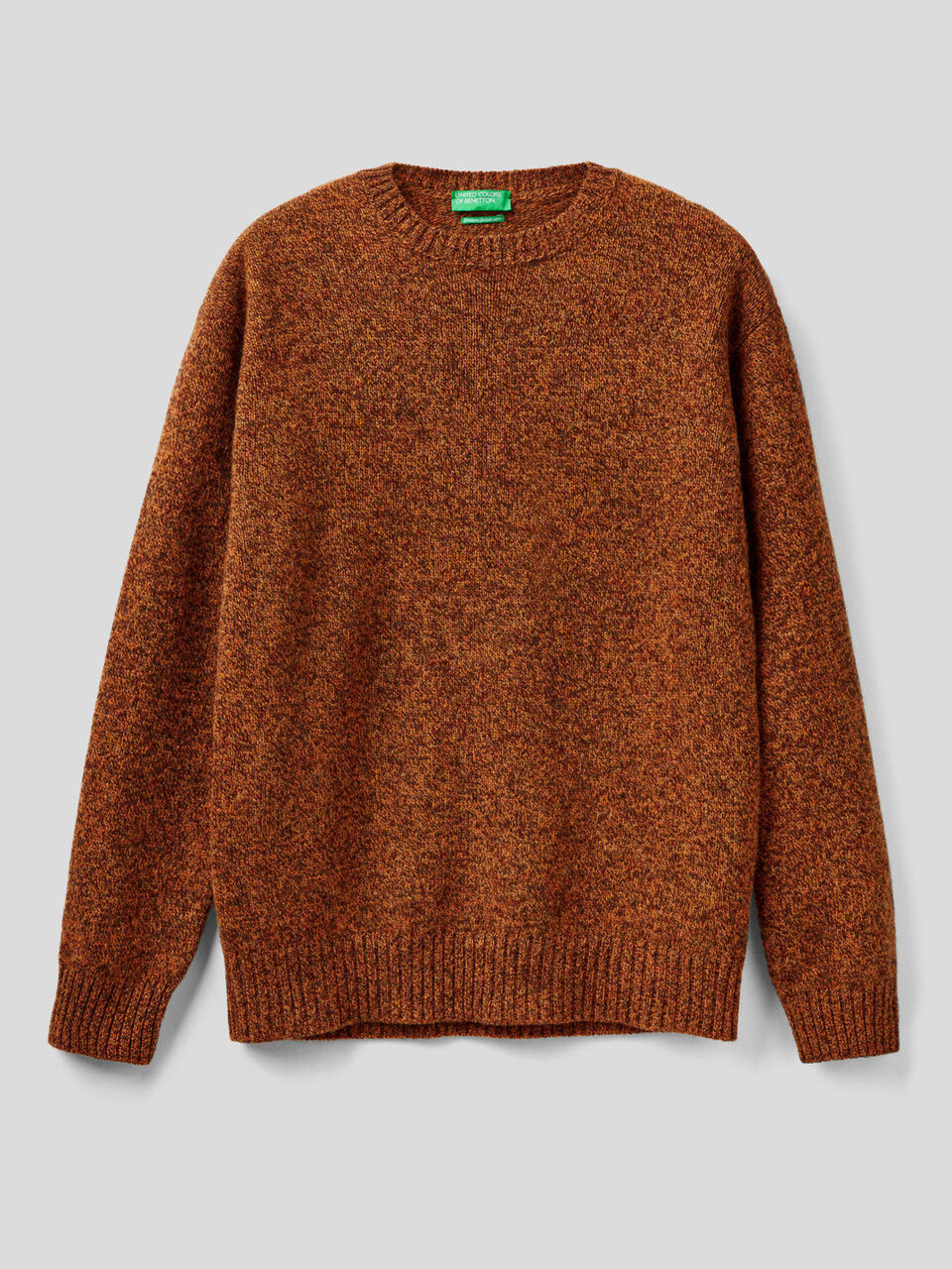 Crew neck sweater in pure Shetland wool image number 1