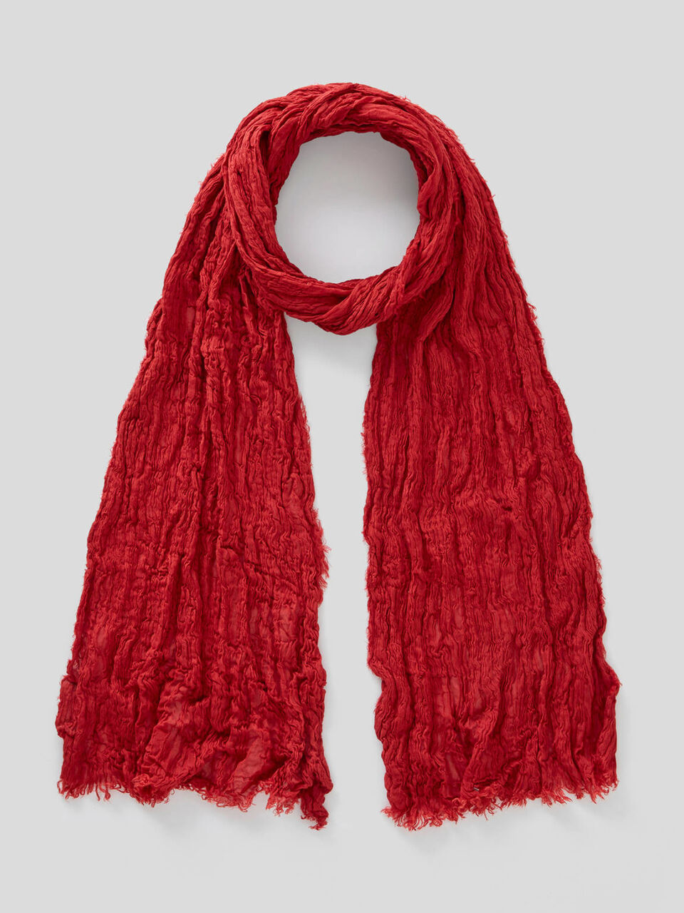 Crumpled look scarf image number 1
