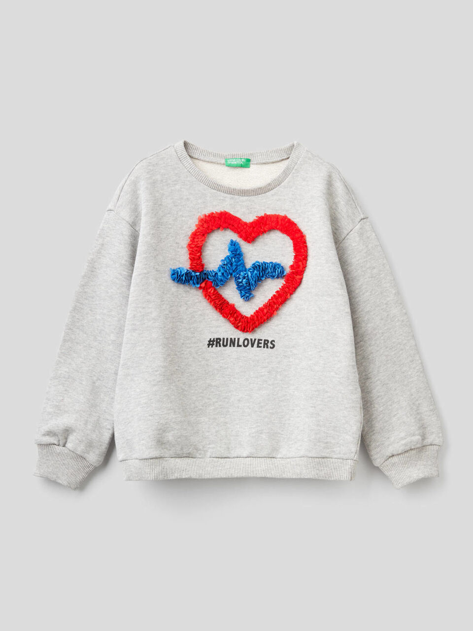 Sweatshirt in 100% cotton with applique image number 1