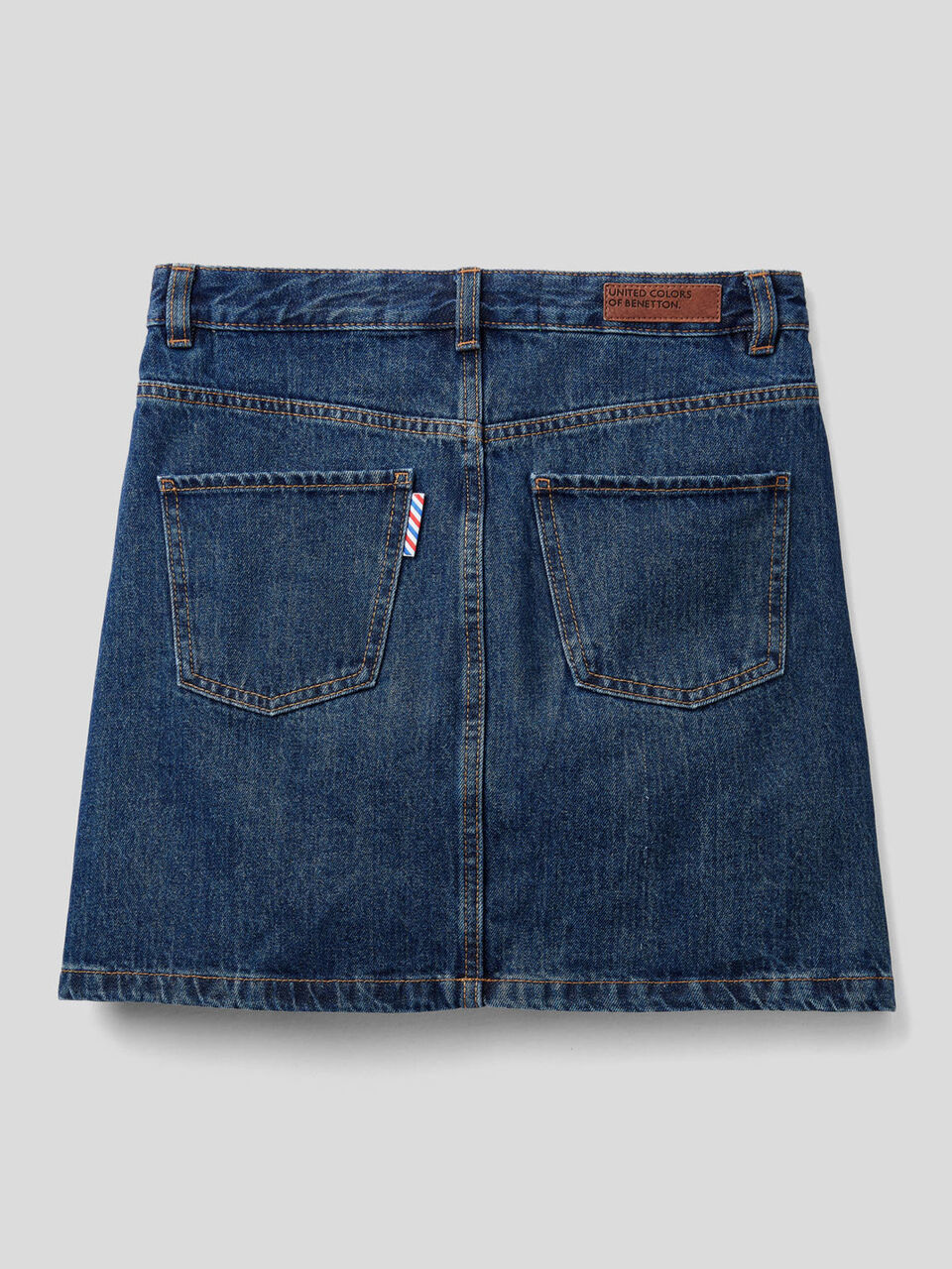 Mini skirt in 100% cotton denim image number 2